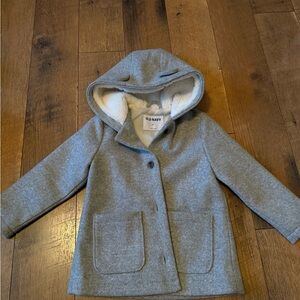 Old Navy Kids Gray Pea Coat with Hood